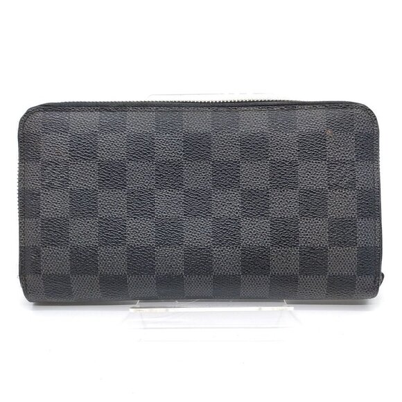100% Authentic Louis Vuitton Organizer Damier Graphite Zippy Wallet - Picture 2 of 9